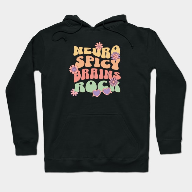 Neuro Spicy Brains Rock Hoodie by Maison de Kitsch